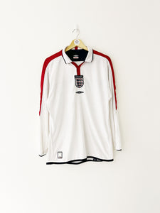 2003/05 England Home L/S Shirt (M) 9/10