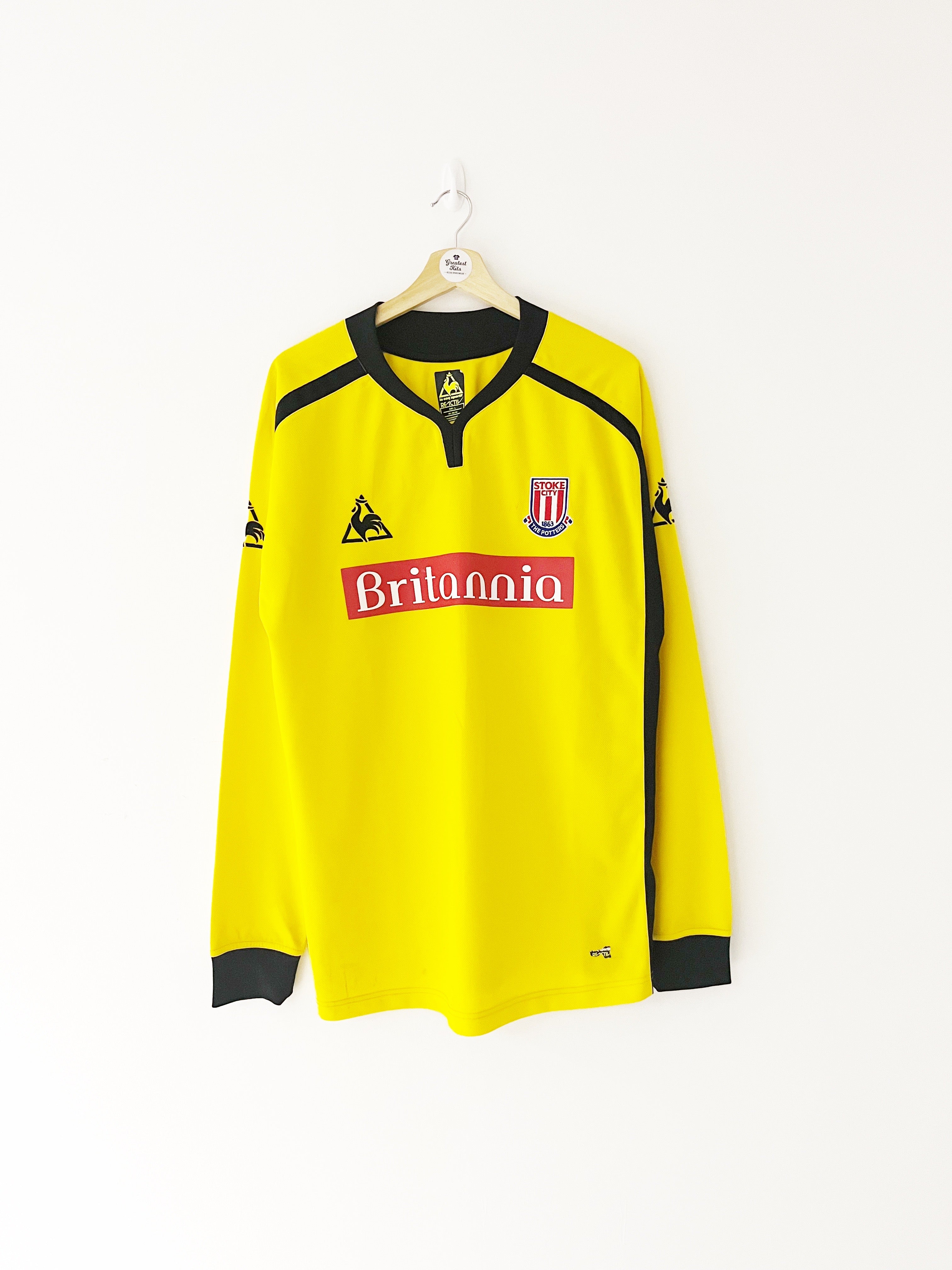 2009/10 Stoke City GK Shirt (L) 8.5/10