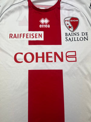 2014/15 FC Sion *Squad Signed* Home Shirt (M) 9/10