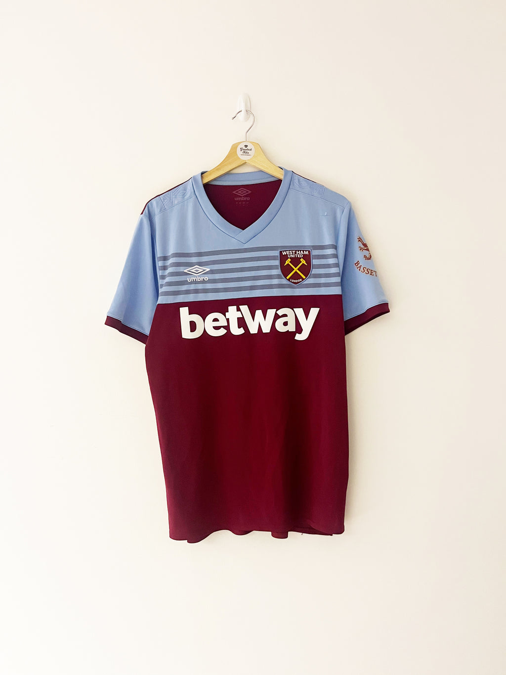 2019/20 West Ham Home Shirt (L) 8/10