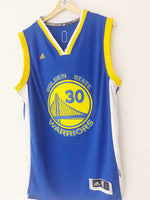 2014-17 Golden State Warriors Adidas Road Jersey Curry #30 (L) 9/10