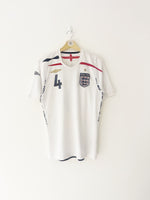 2007/09 England Home Shirt Gerrard #4 (S) 9/10