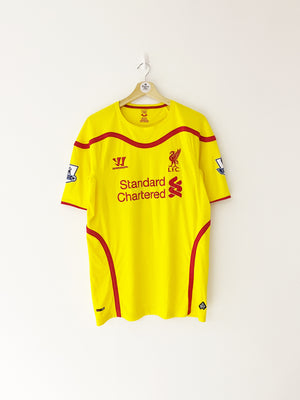 2014/15 Liverpool Away Shirt Gerrard #8 (L) 9/10