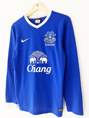 2012/13 Everton Home L/S Shirt (S) 9/10