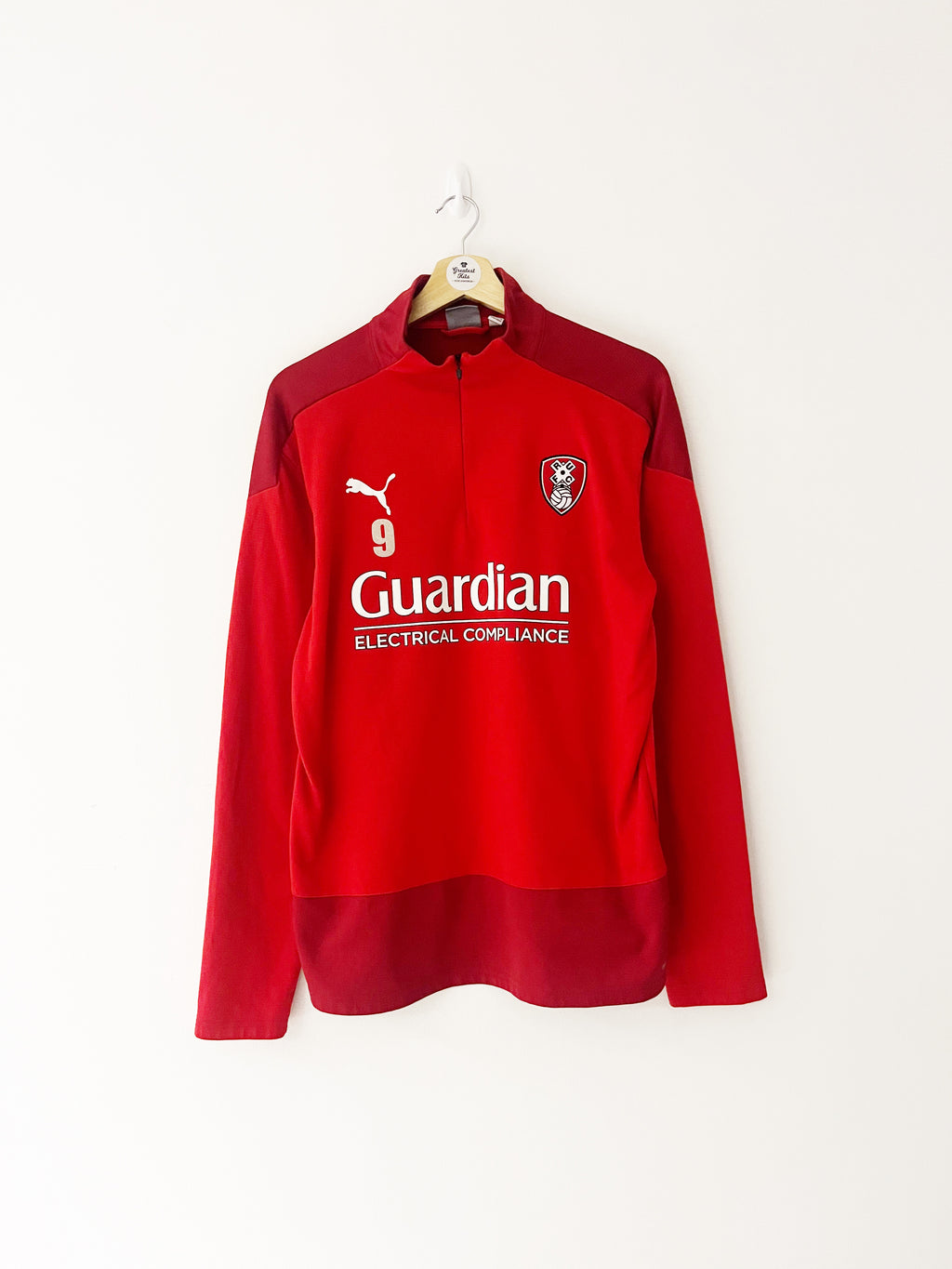 2020/21 Rotherham 1/4 Zip *Player Issue* Training Top (L) 9/10