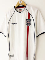 2001/03 England Home Shirt (M) 9/10