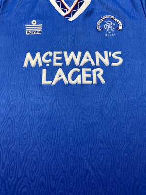 1990/92 Rangers Home Shirt (M) 9/10