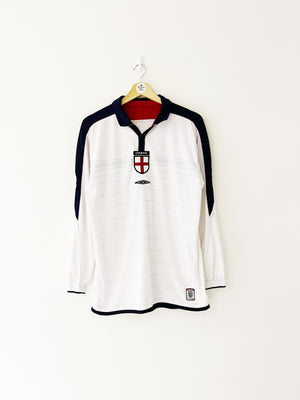 2003/05 England Home L/S Shirt (M) 9/10