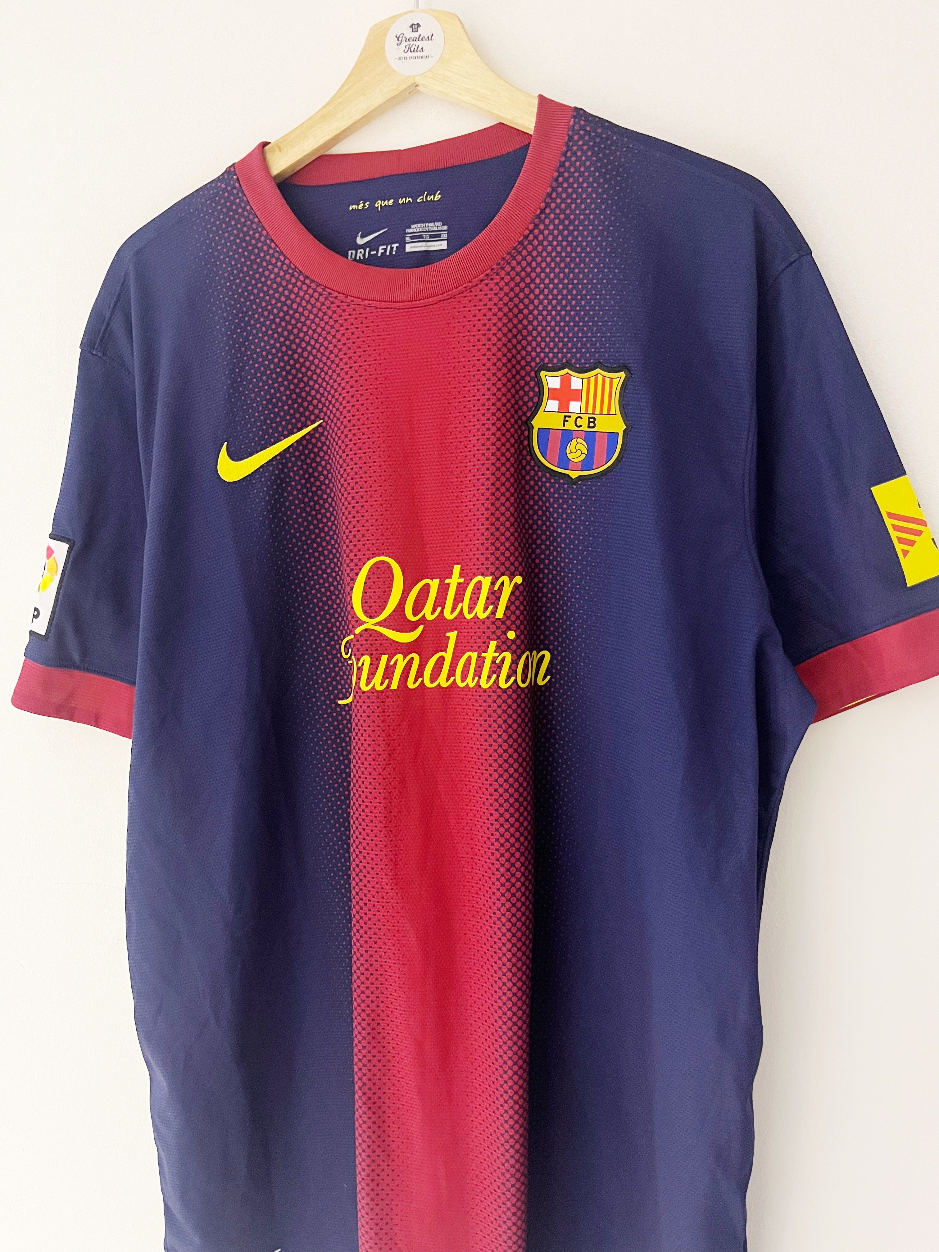 2012/13 Barcelona Home Shirt (XL) 9/10