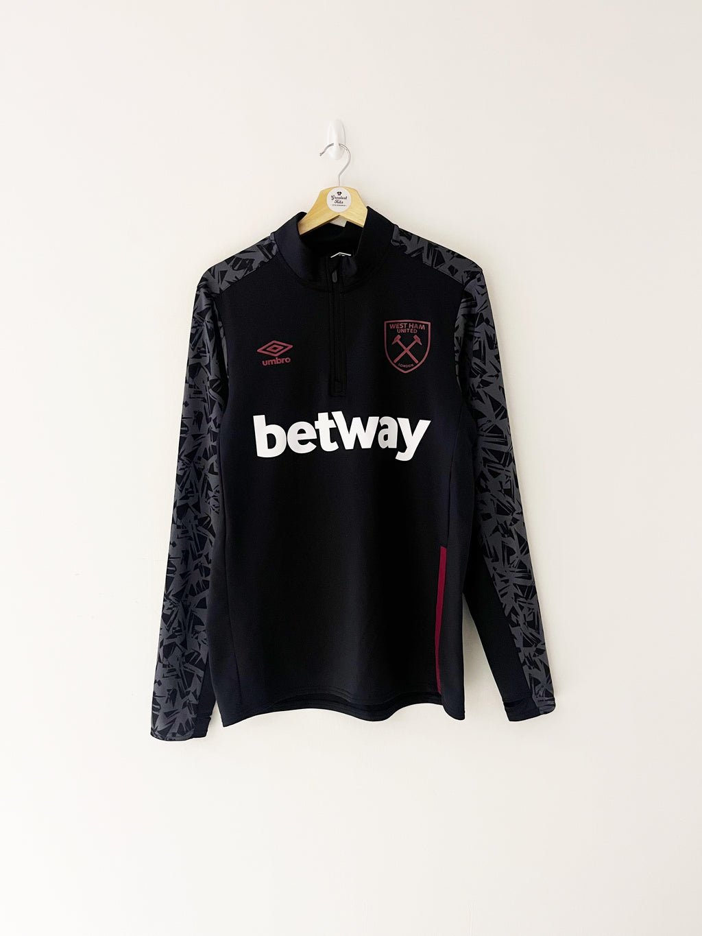 2020/21 West Ham 1/4 Zip Training Top (M) 9/10