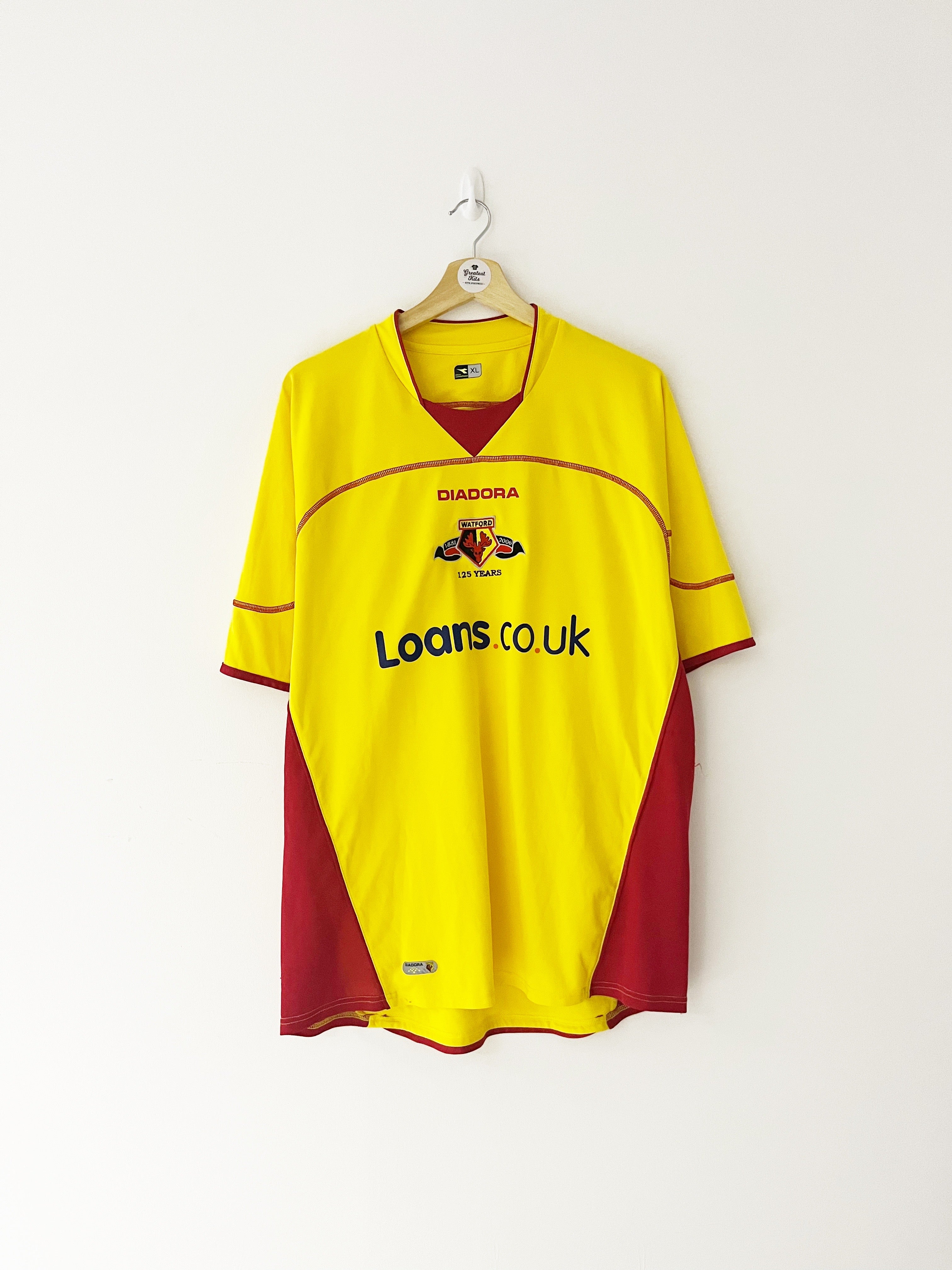 2006/07 Watford *125 Years* Home Shirt (XL) 8/10