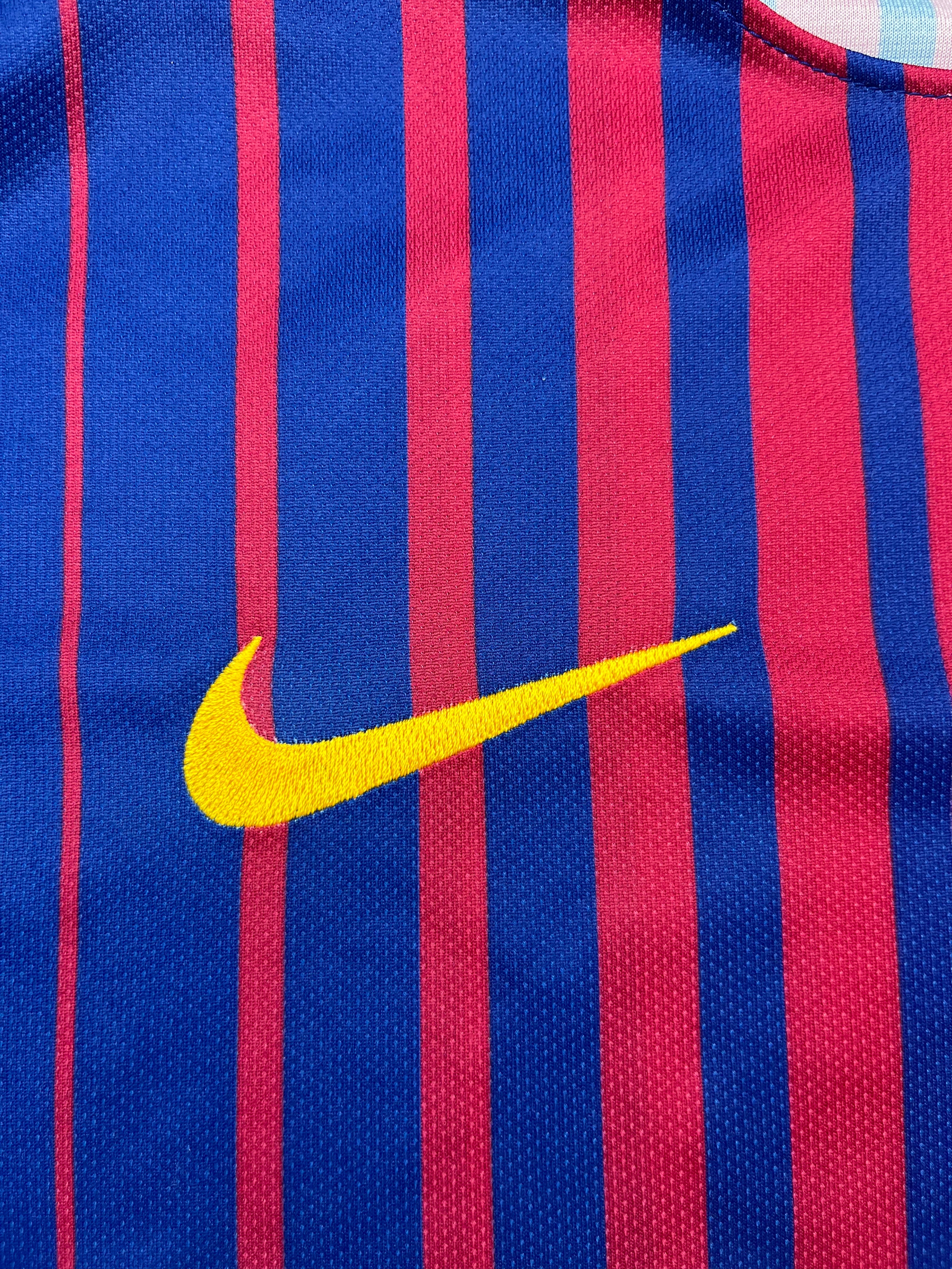 2017/18 Barcelona Home Shirt (XL) 9/10