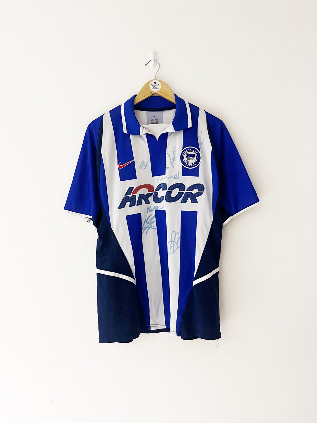 2002/04 Hertha Berlin Home *Signed* Shirt (L) 8.5/10