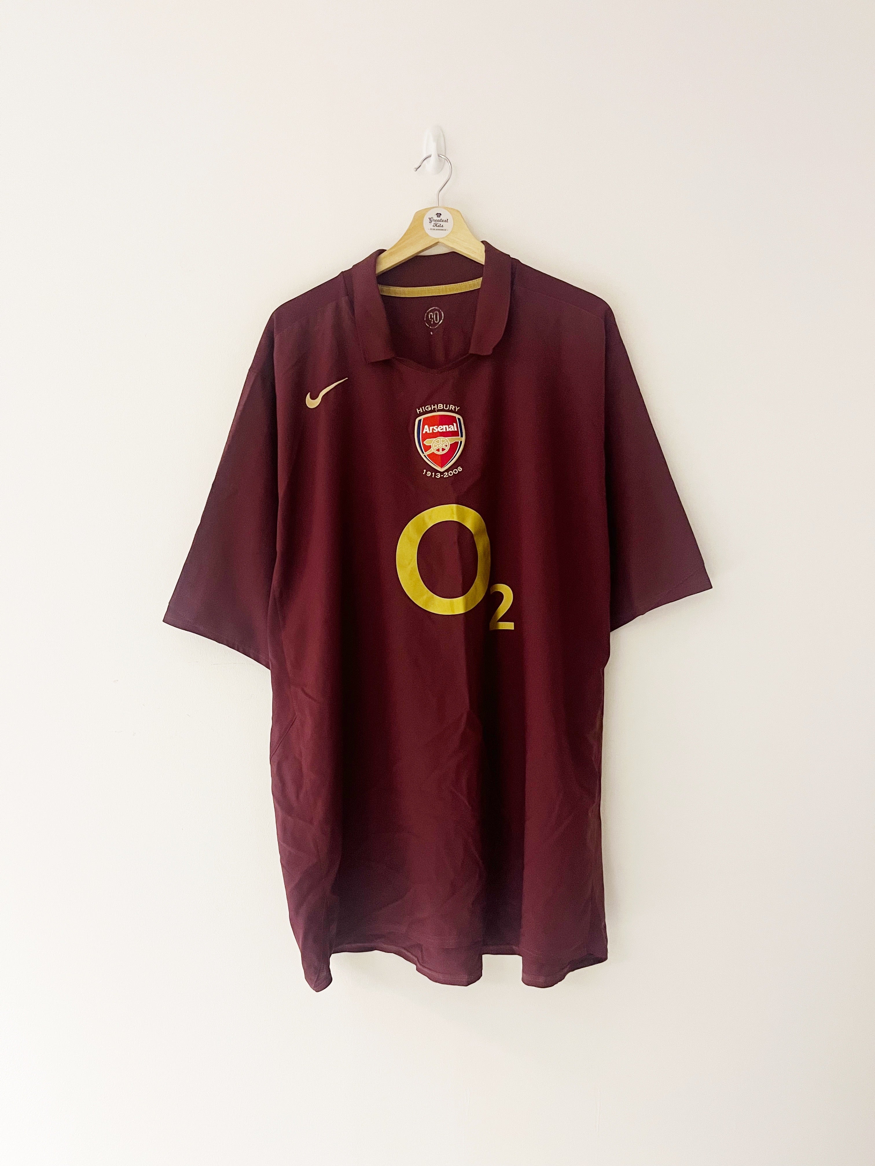 2005/06 Arsenal Home Shirt Bergkamp #10 (3XL) 9/10