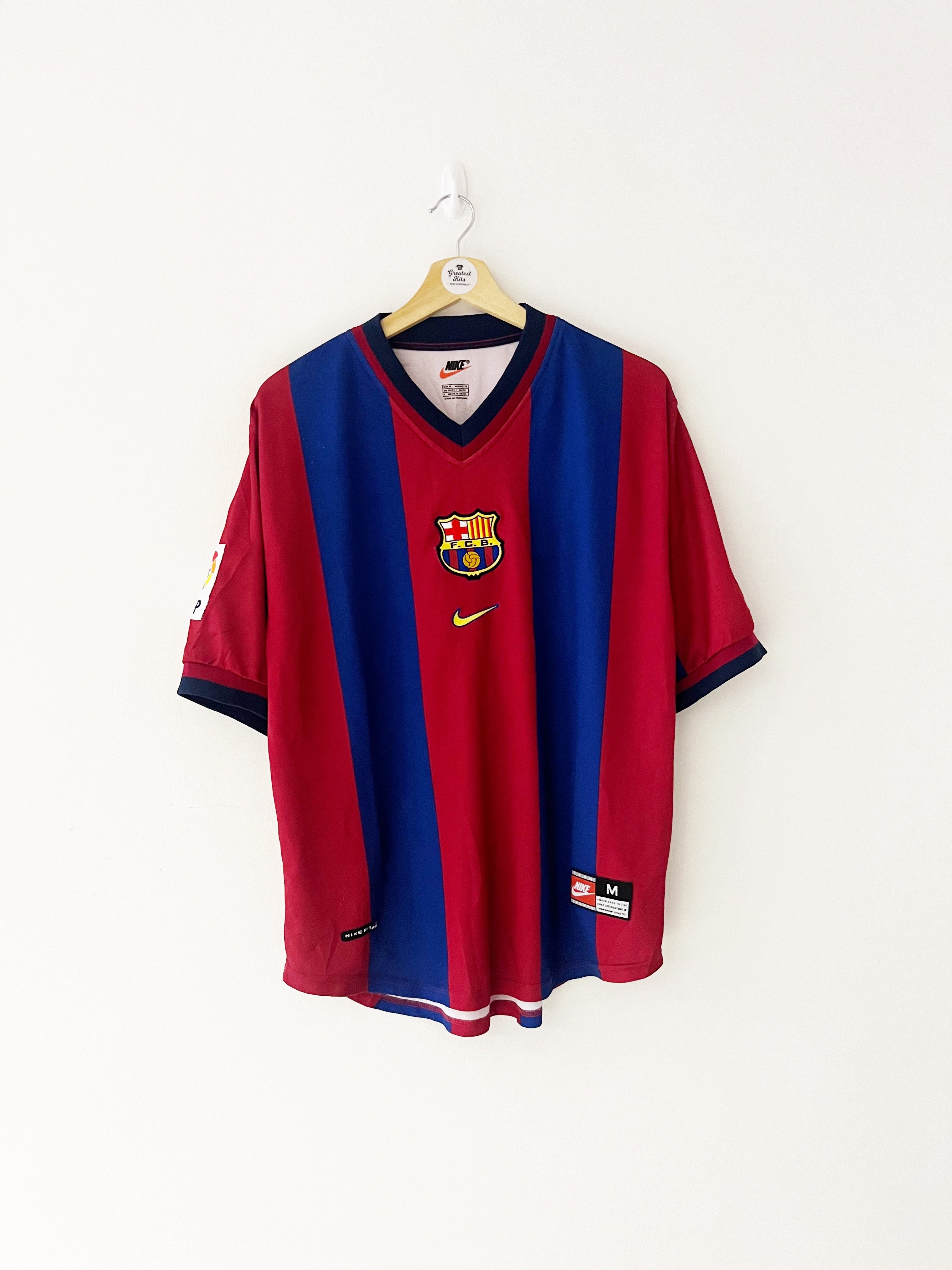 1998/00 Barcelona Home Shirt (M) 8/10