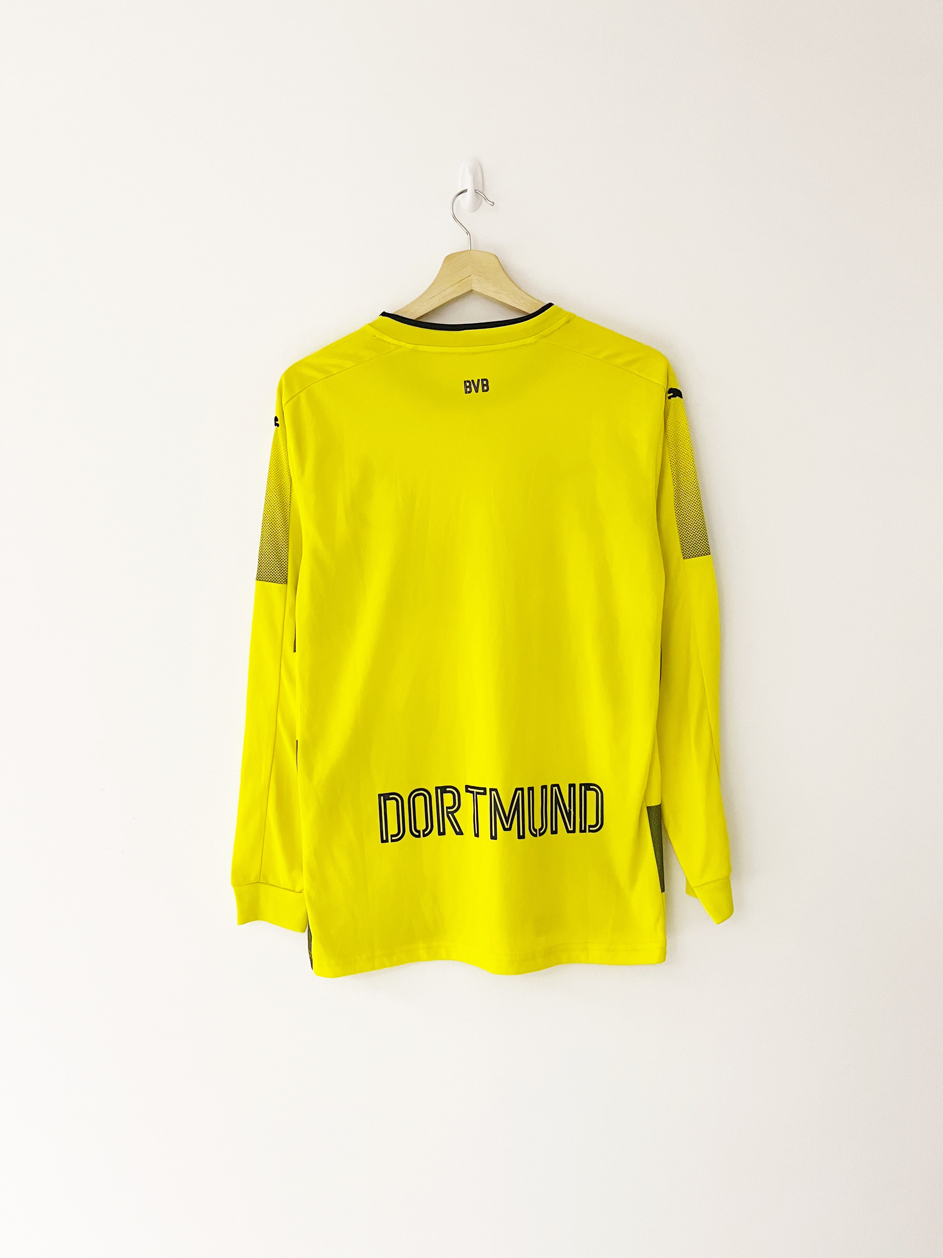 2017/18 Borussia Dortmund Home L/S Shirt (M) 8.5/10