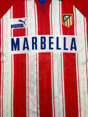 1995/96 Atletico Madrid Home Shirt (L) 8/10