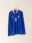 2012/13 Italy *Player Issue* Home L/S Shirt #8 (XL) 9/10