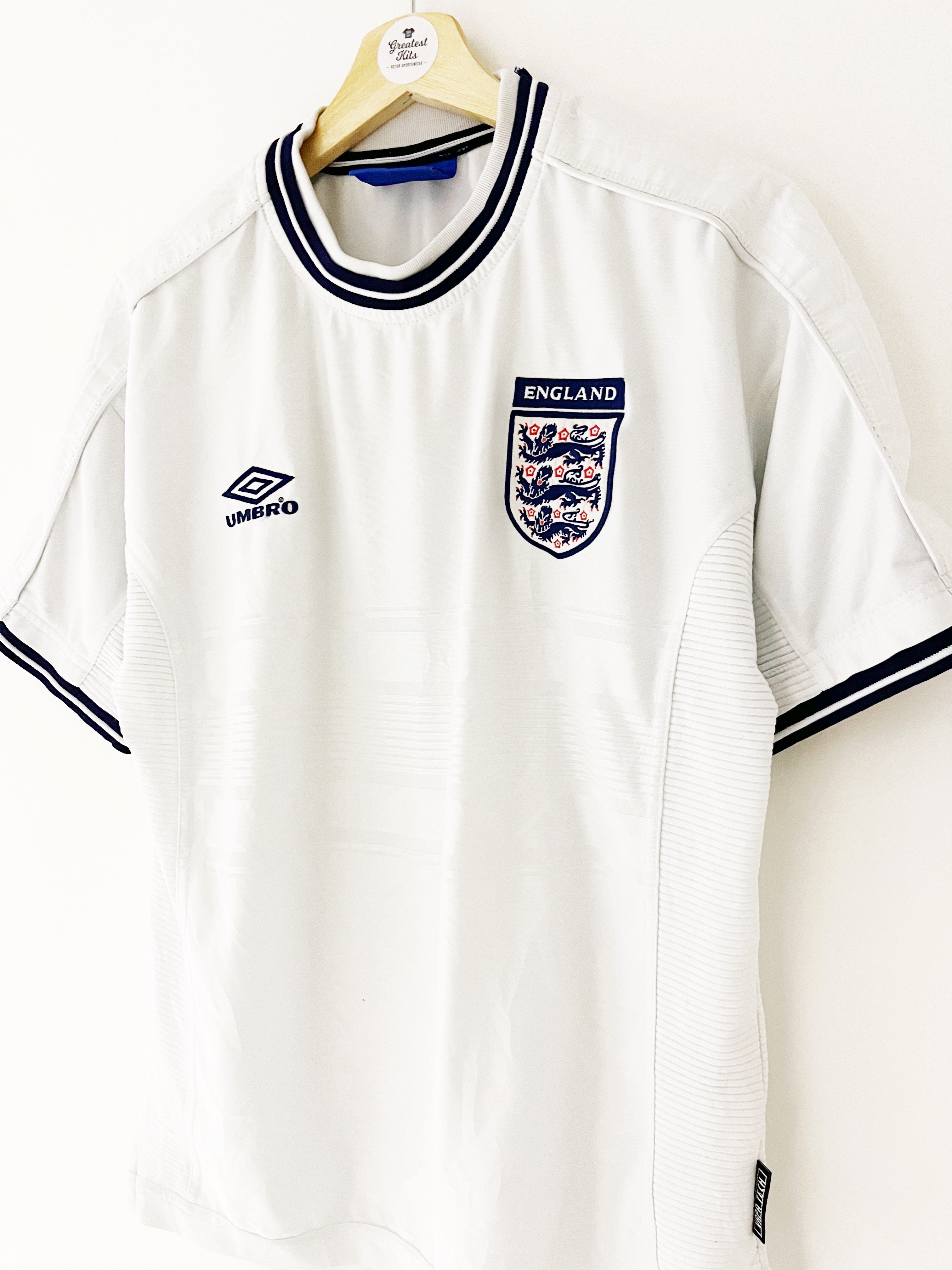 1999/01 England Home Shirt (M) 8.5/10