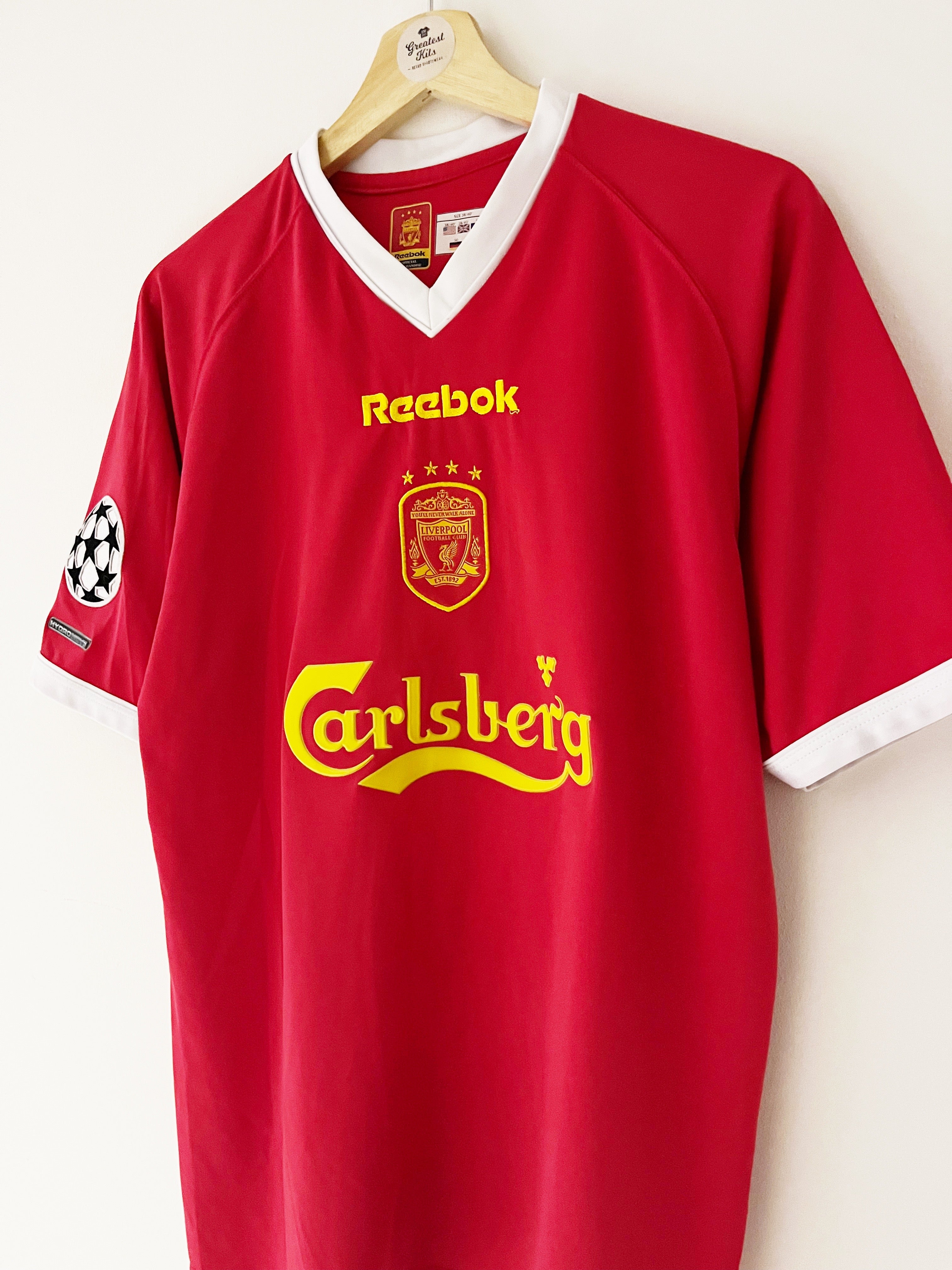 2001/03 Liverpool European Home Shirt (M) 9/10