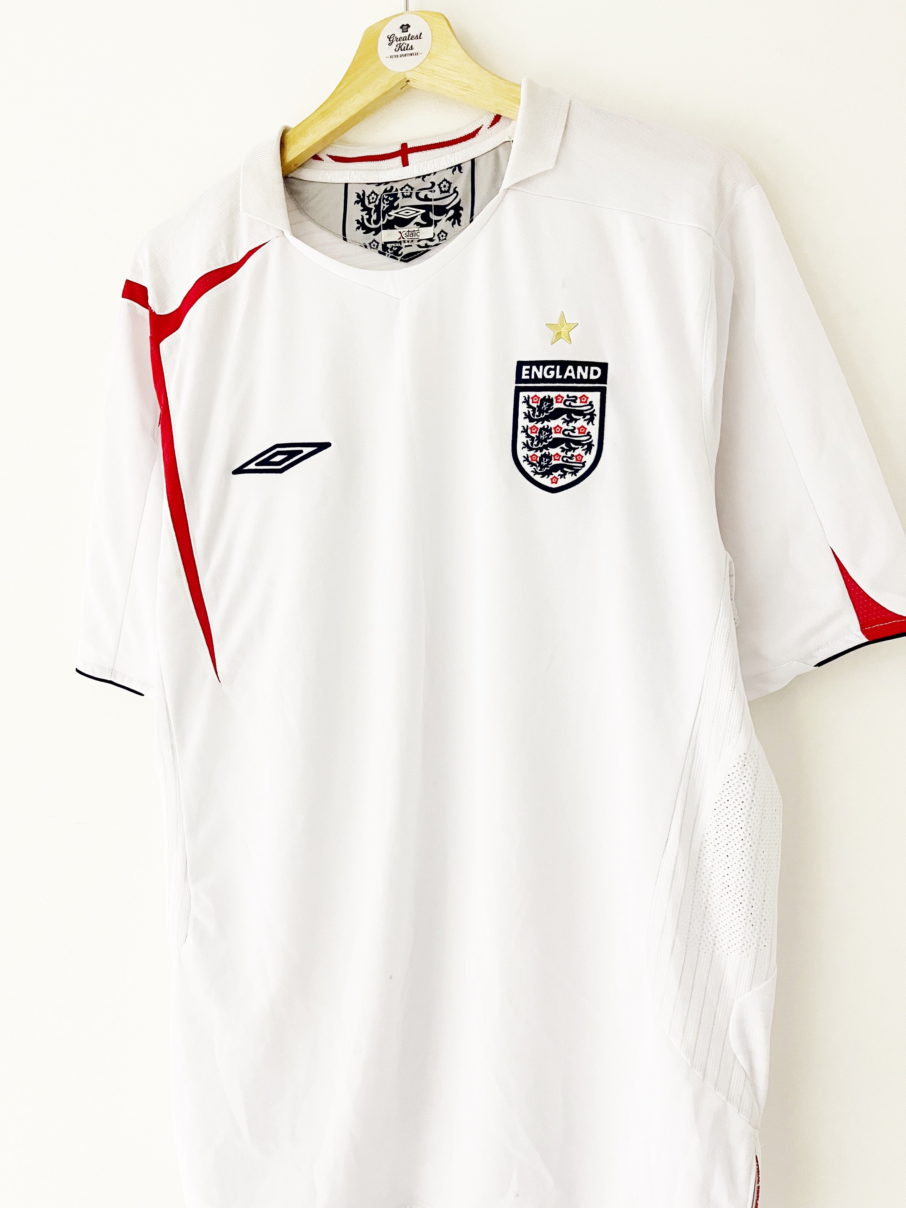 2005/07 England Home Shirt (XL) 6.5/10