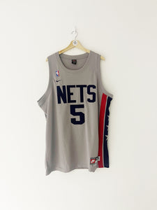 1980’s Rewind New Jersey Nets Nike Alternate Jersey Kidd #5 (XL) 9/10