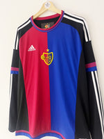 2015/16 FC Basel Home L/S Shirt (L) 9/10