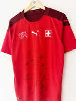 2020/21 Switzerland Home Shirt *Squad Signed* (M) 9/10