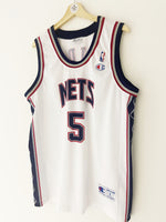 1997/02 New Jersey Nets Champion Home Jersey Kidd #5 (L) 9/10