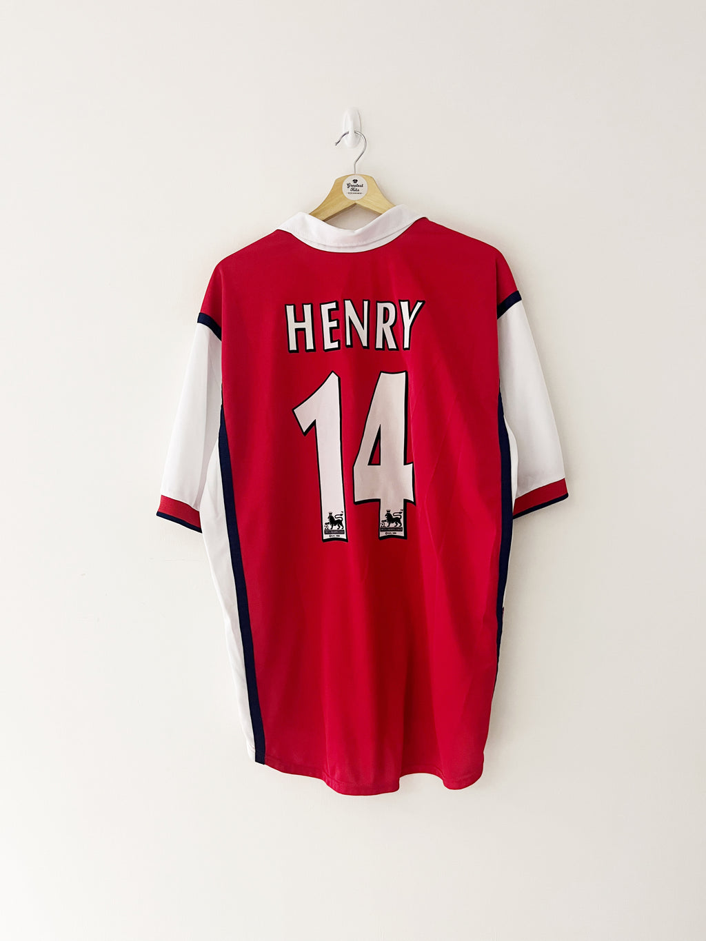 1999/00 Arsenal Home Shirt Henry #14 (XL) 9/10