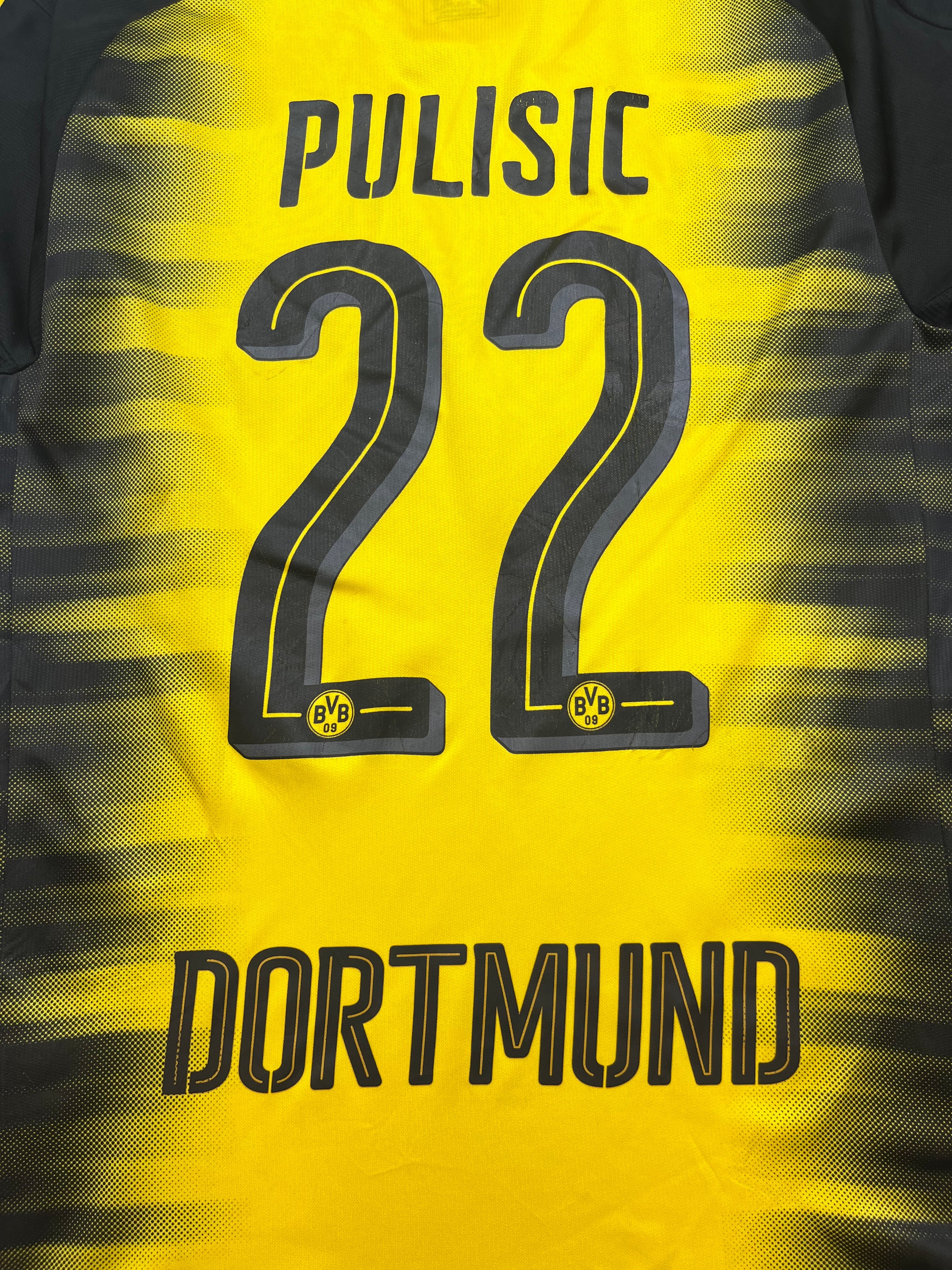 2017/18 Borussia Dortmund CL Home Shirt Pulisic #22 (M) 8/10