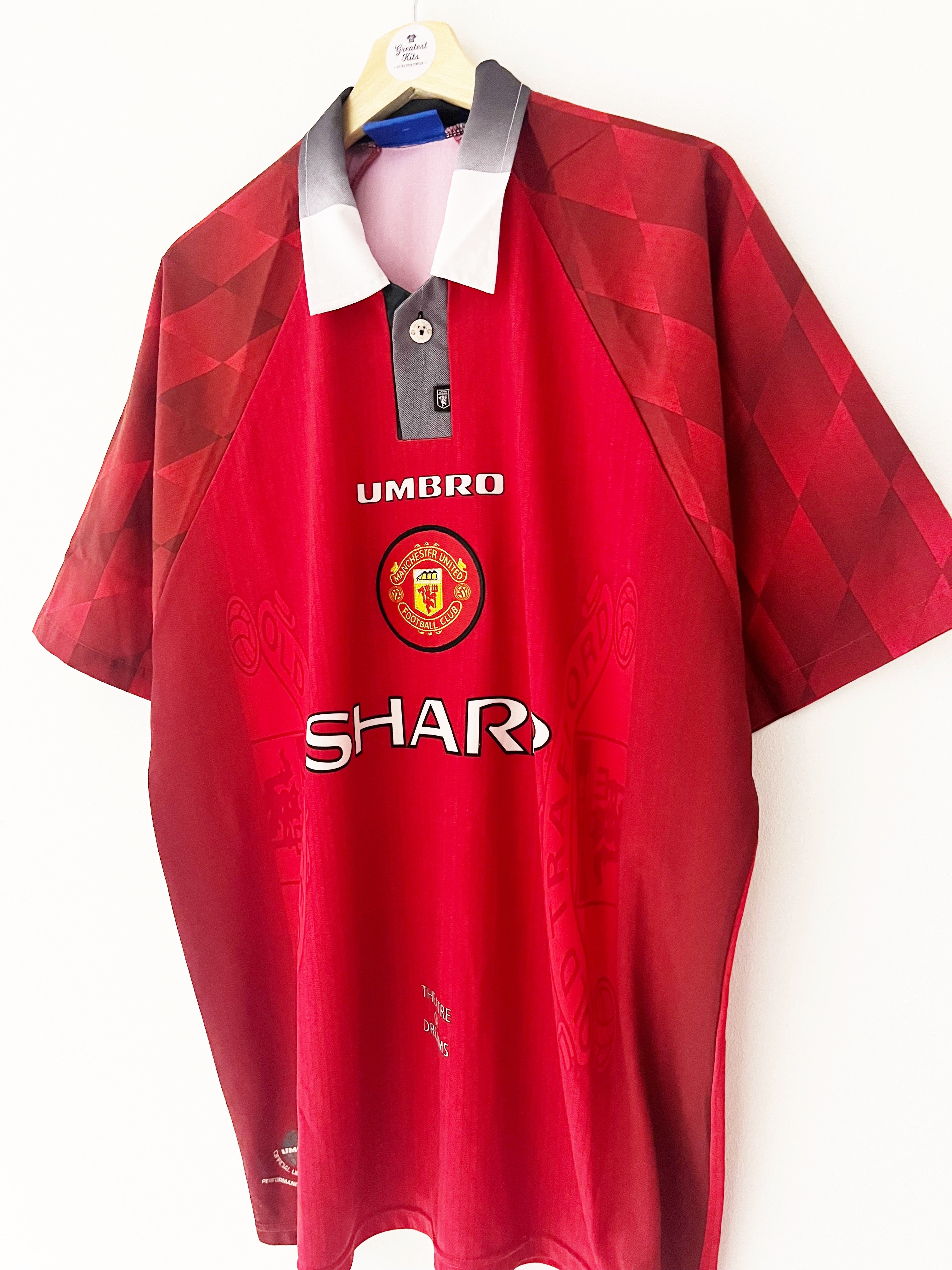 1996/98 Manchester United Home Shirt (XL) 9/10