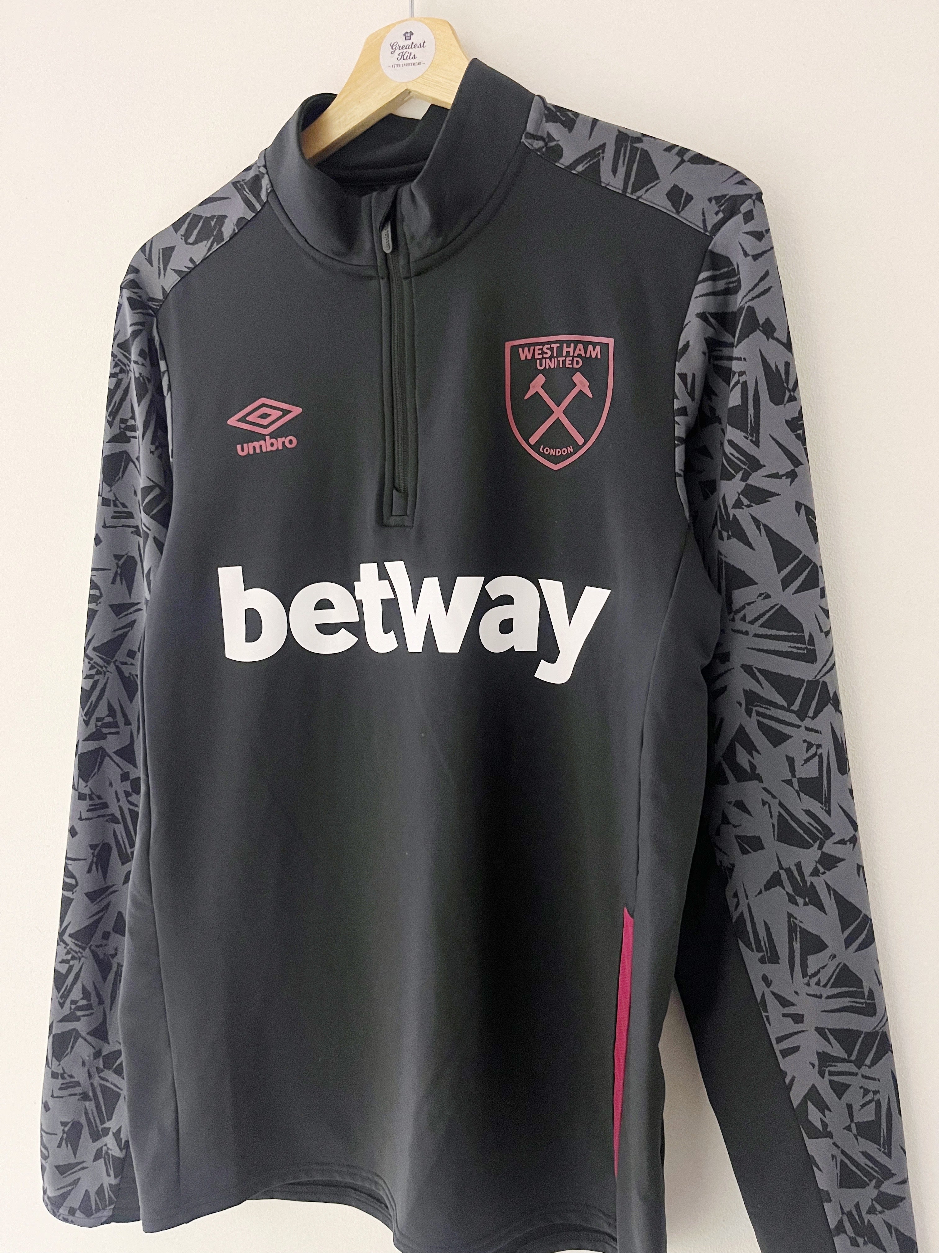 2020/21 West Ham 1/4 Zip Training Top (M) 9/10