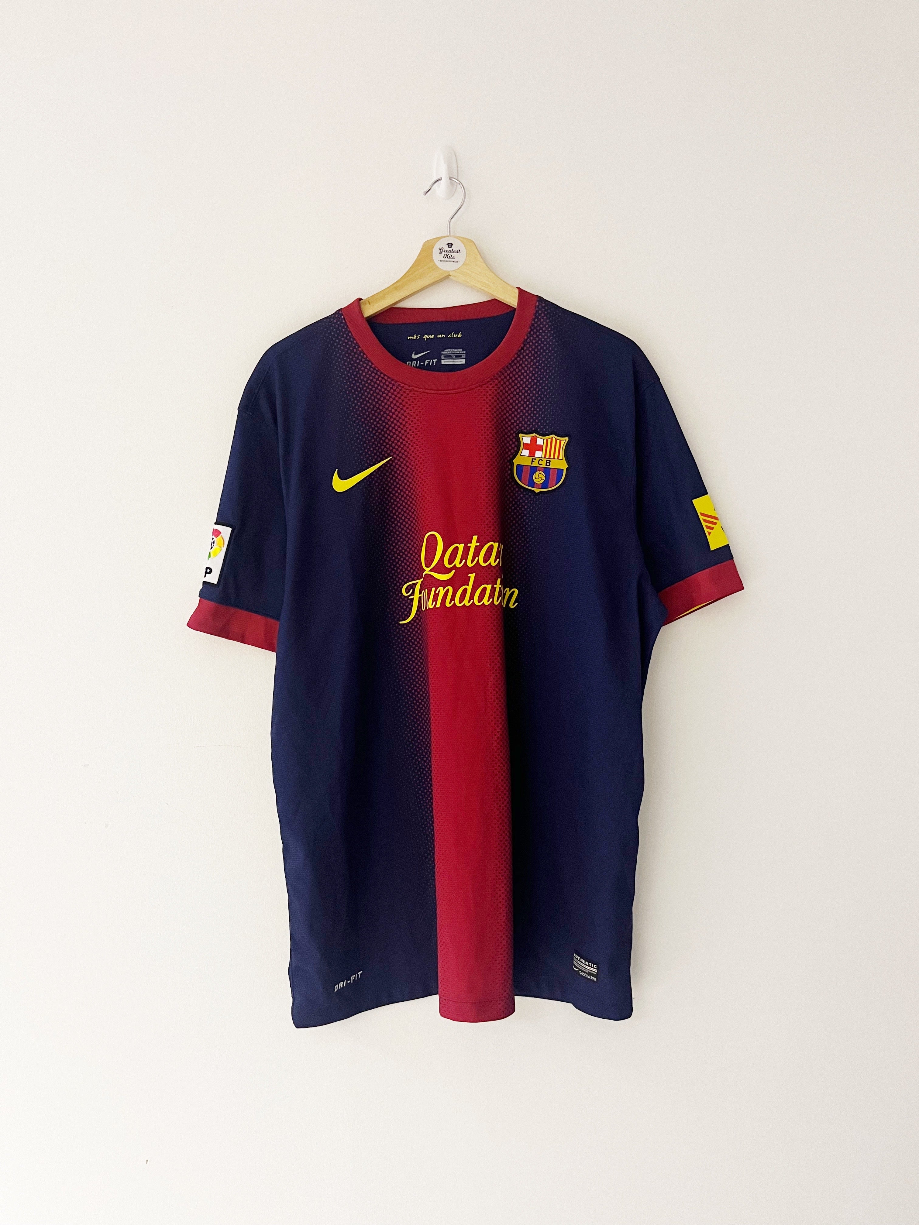 2012/13 Barcelona Home Shirt (XL) 9/10