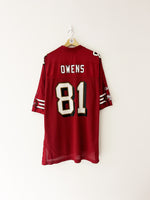 2003 San Francisco 49ers Reebok Home Jersey Owens #81 (XL) 9/10