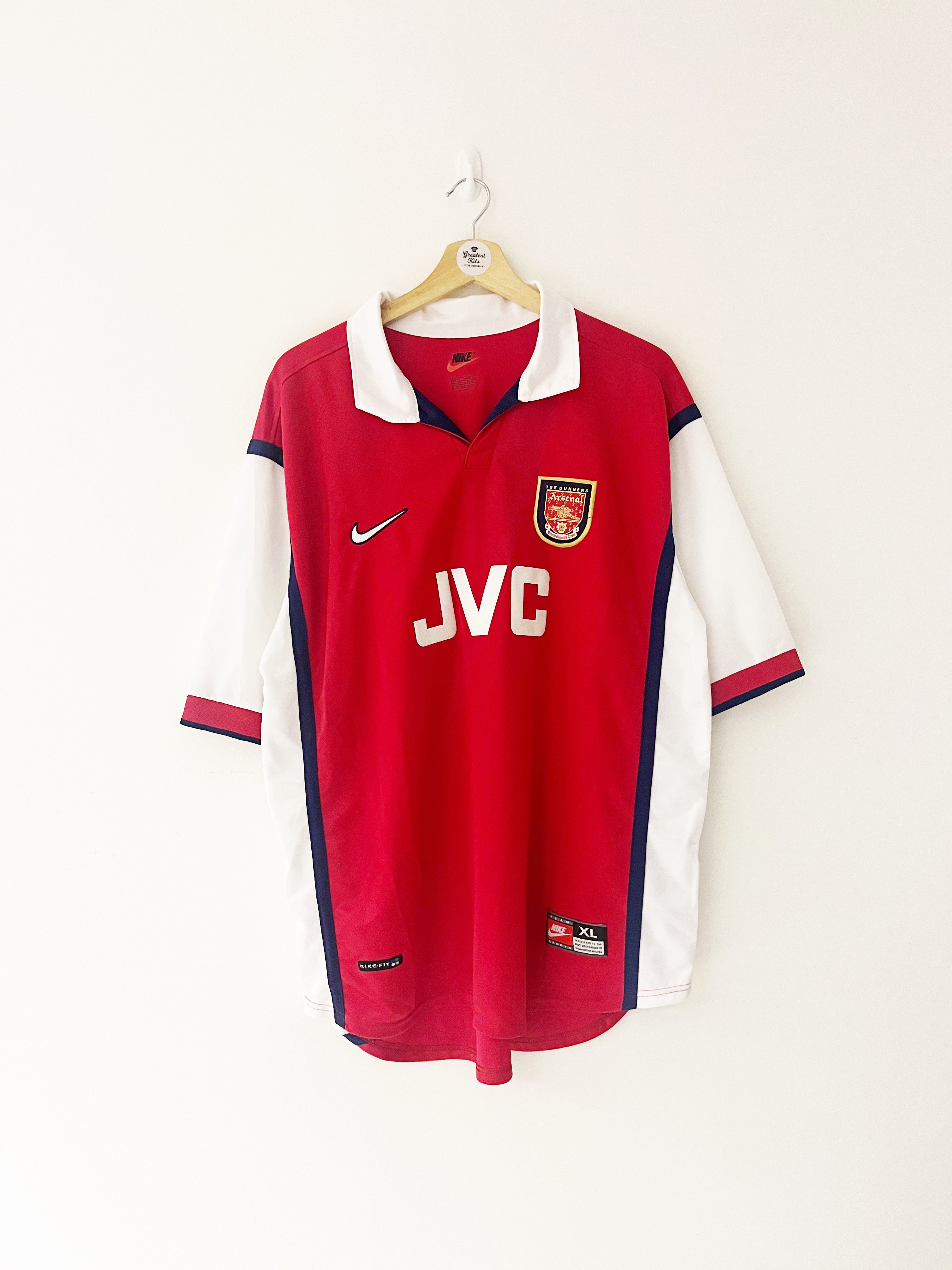 1998/99 Arsenal Home Shirt (XL) 9/10