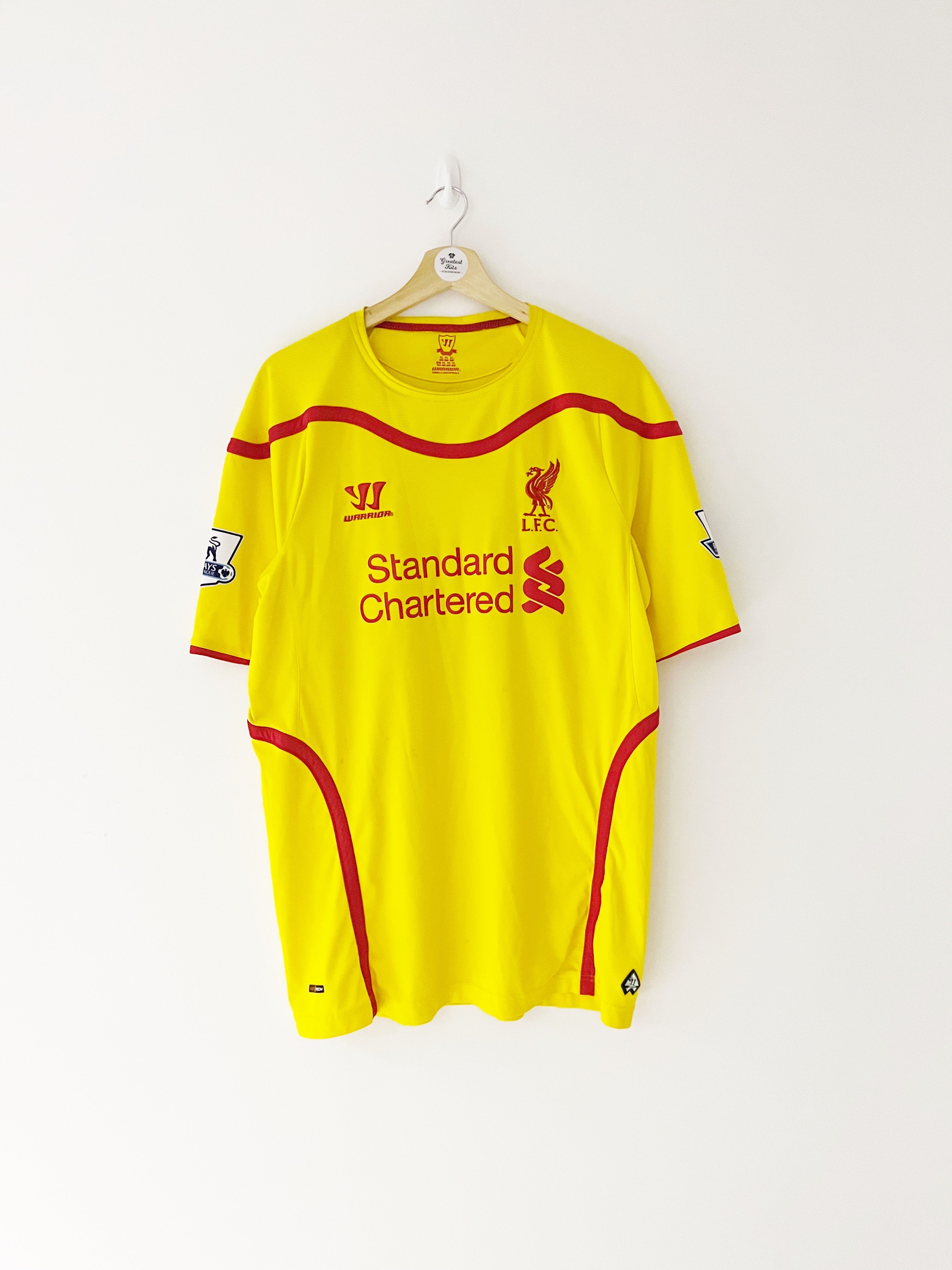 2014/15 Liverpool Away Shirt Gerrard #8 (XL) 9/10