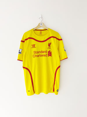 2014/15 Liverpool Away Shirt Gerrard #8 (XL) 9/10