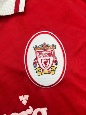 1996/98 Liverpool Home L/S Shirt McManaman #7 (M) 8.5/10