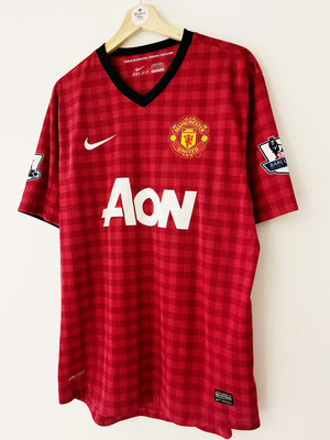 2012/13 Manchester United Home Shirt Young #18 (L) 8.5/10