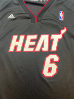 2010-12 Miami Heat Adidas Road Jersey James #6 (M) 9/10