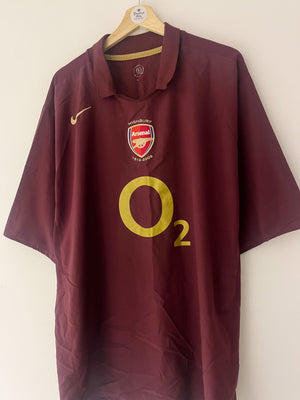 2005/06 Arsenal Home Shirt Bergkamp #10 (3XL) 9/10