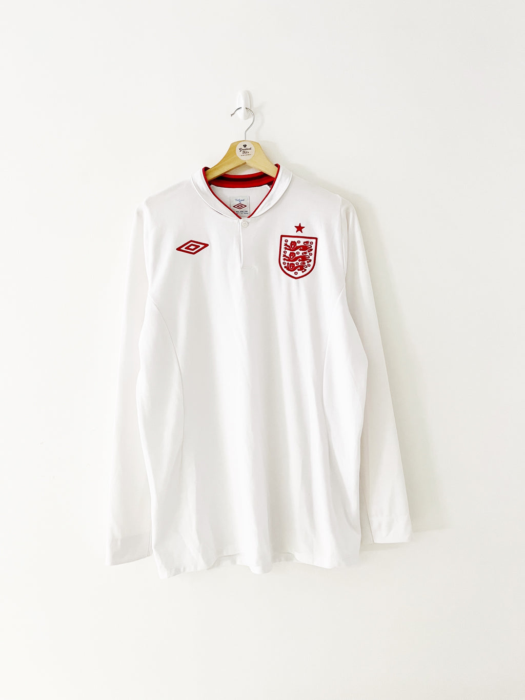 2012/13 England Home L/S Shirt (L) 9/10