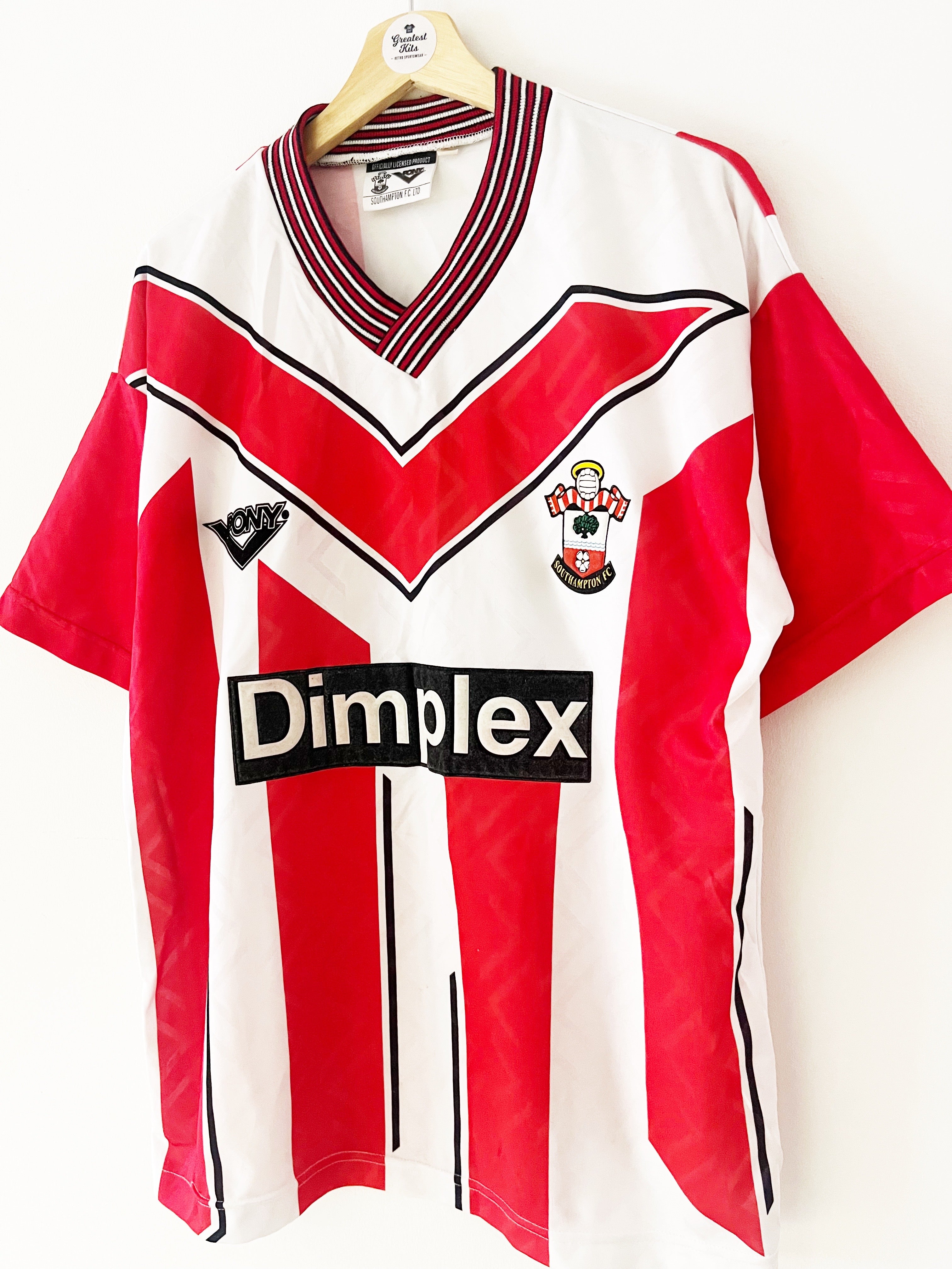 1993/95 Southampton Home Shirt (L) 9/10