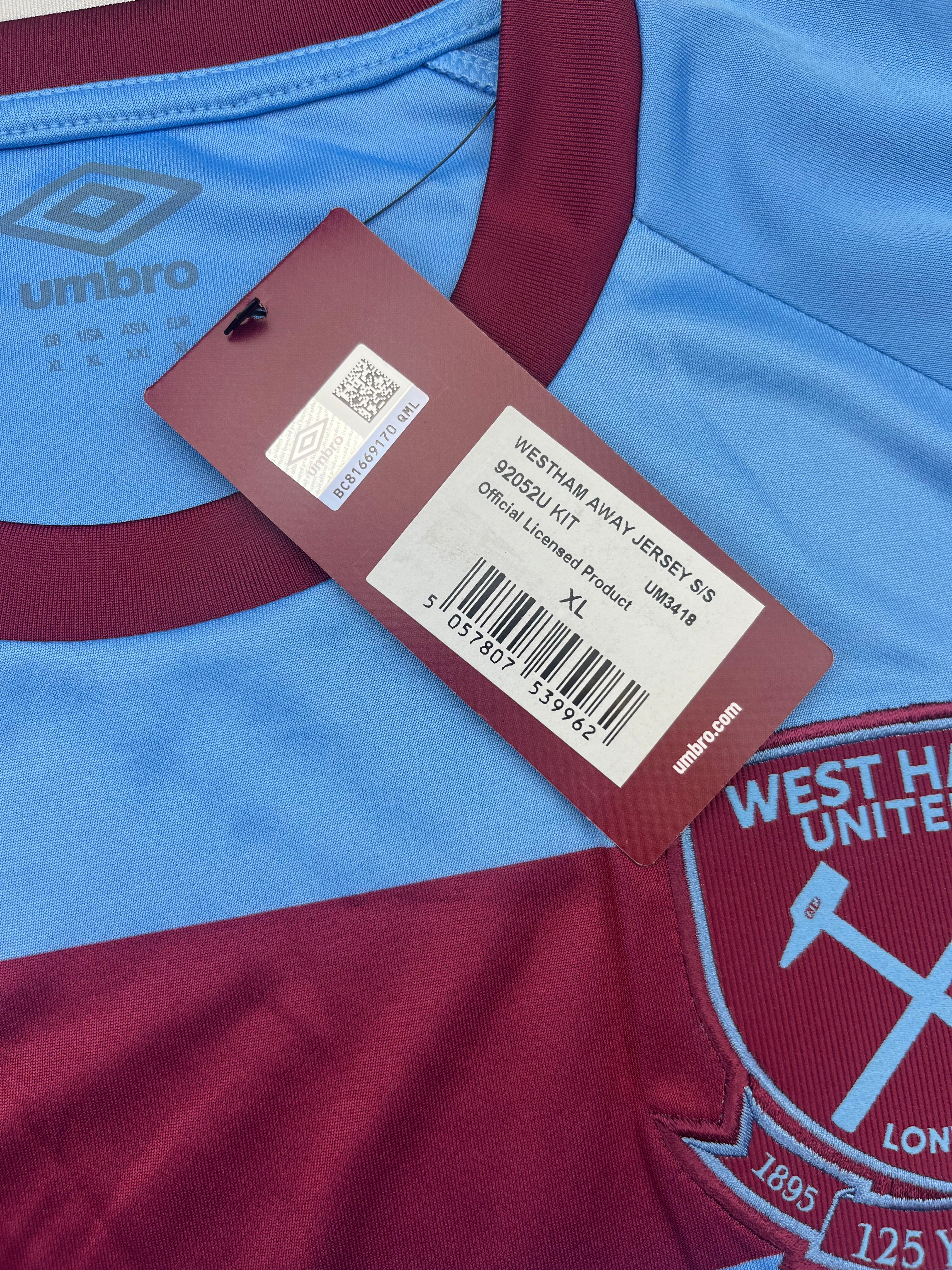 2020/21 West Ham Away *125 Year* Shirt (XL) BNWT