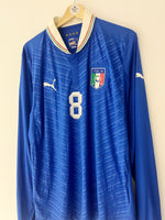 2012/13 Italy *Player Issue* Home L/S Shirt #8 (XL) 9/10