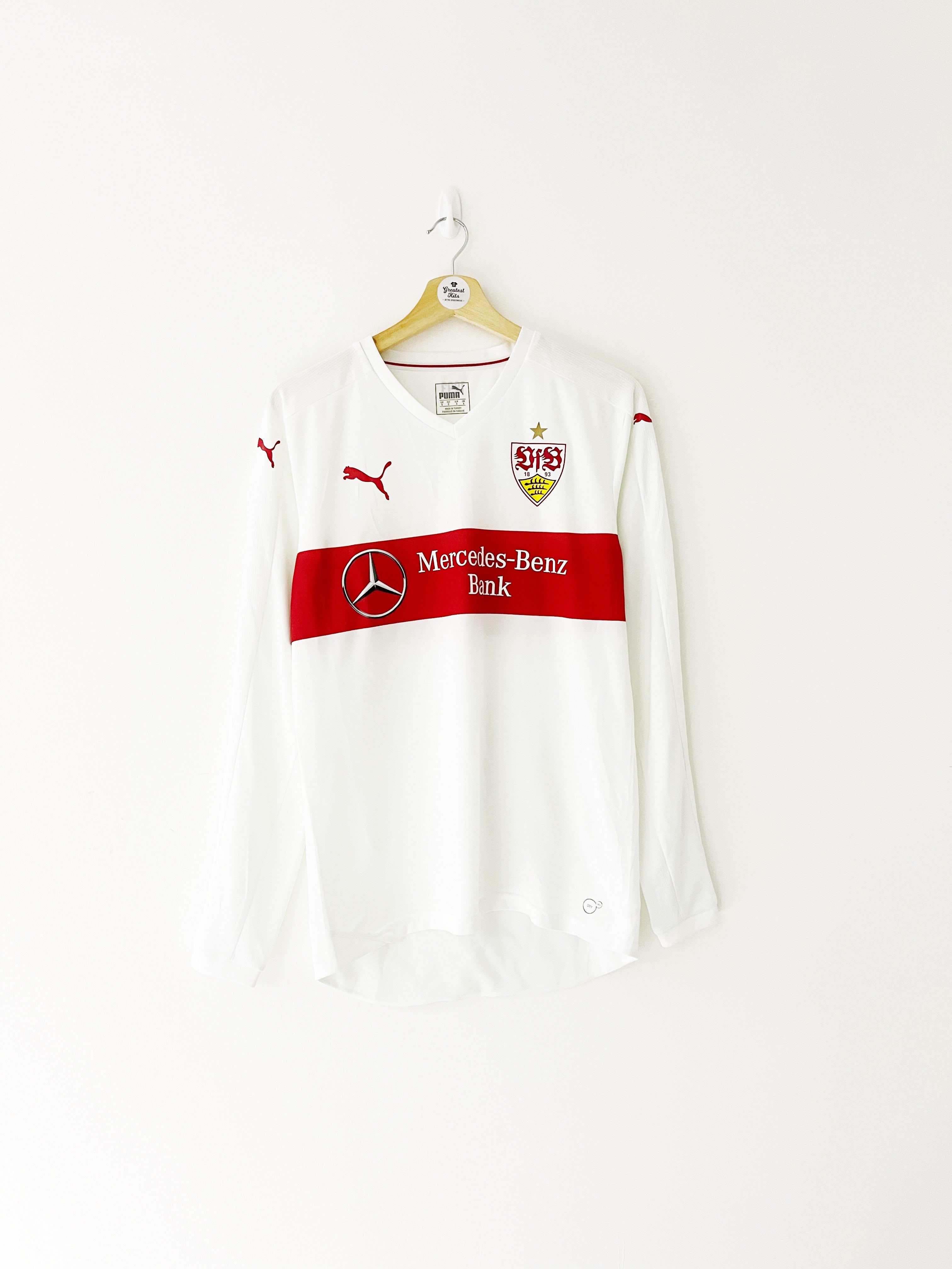 2015/16 Stuttgart Home L/S Shirt (S) 9/10