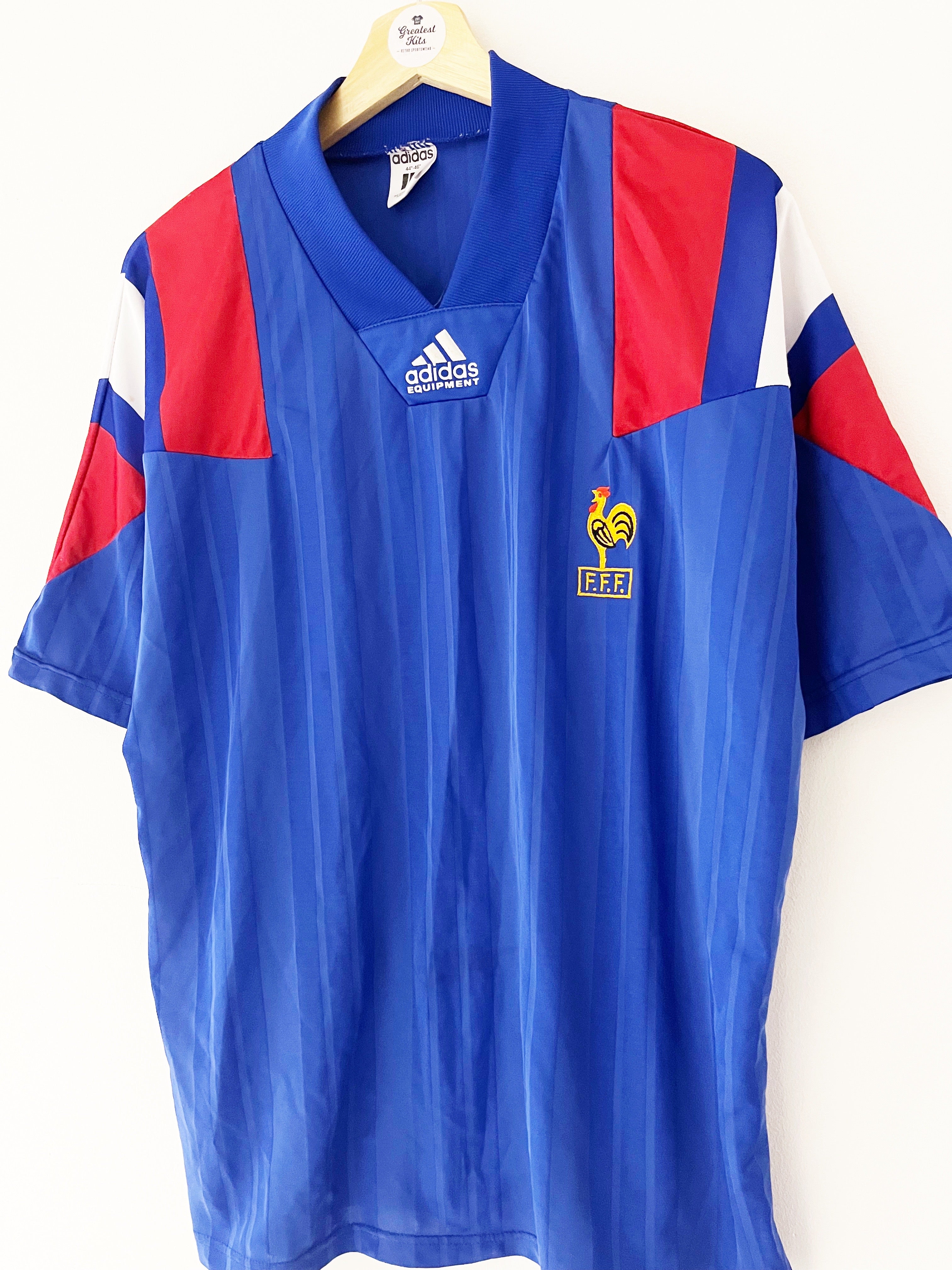 1992/94 France Home Shirt (L/XL) 9/10