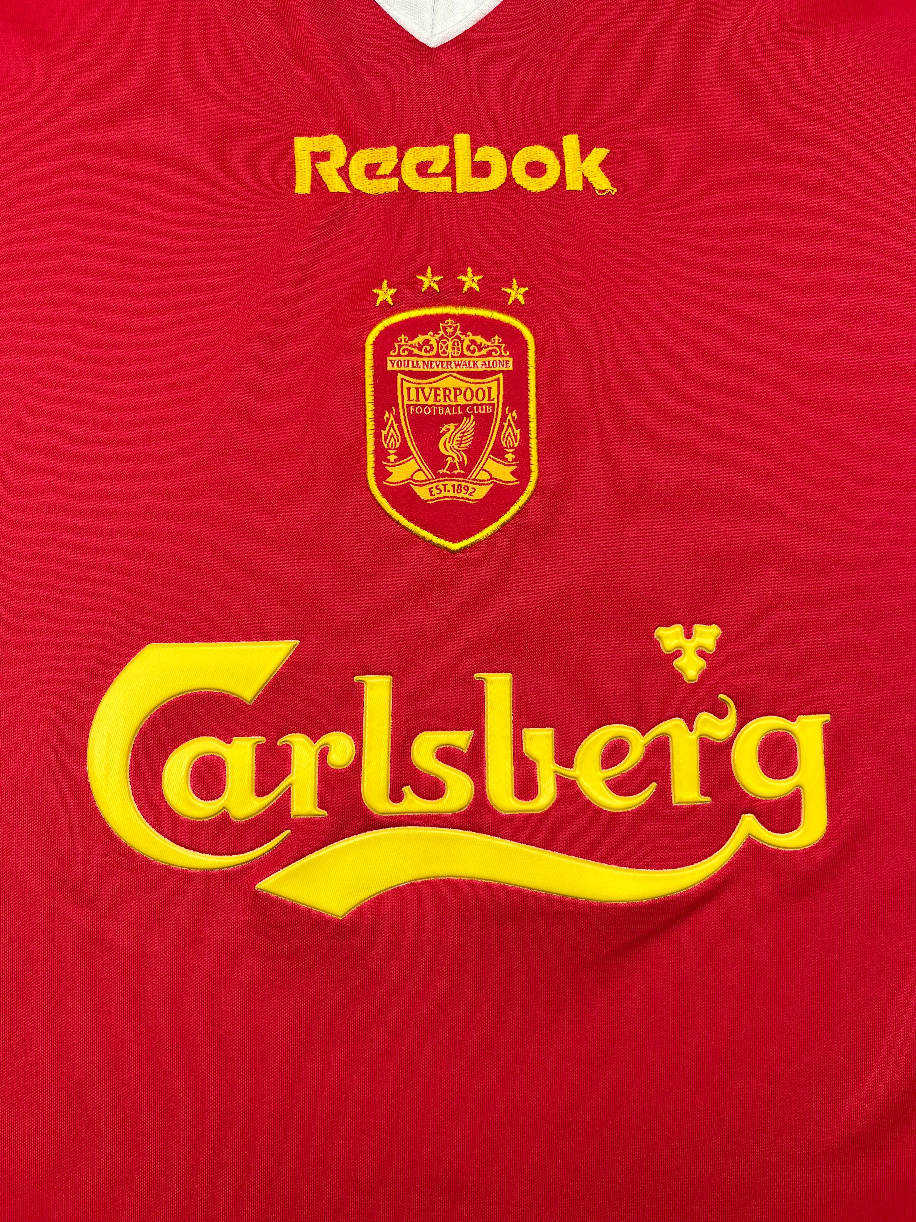 2001/03 Liverpool European Home Shirt (M) 9/10