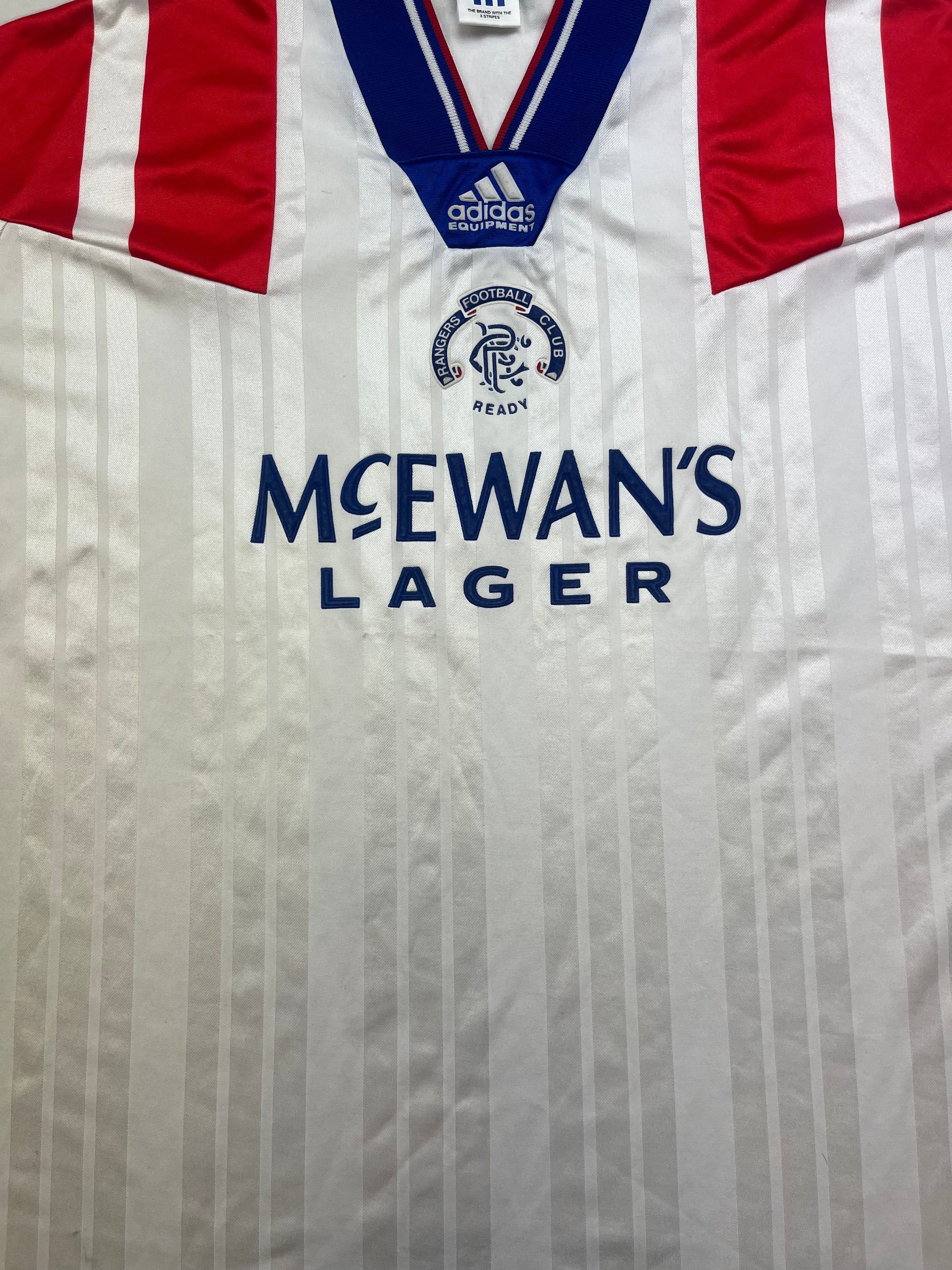 1992/93 Rangers Away Shirt (M) 9/10